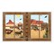 Party Central Pack of 6 Brown Old Country Western Window View Party Wall Decors 62"